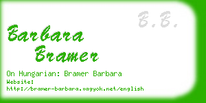 barbara bramer business card